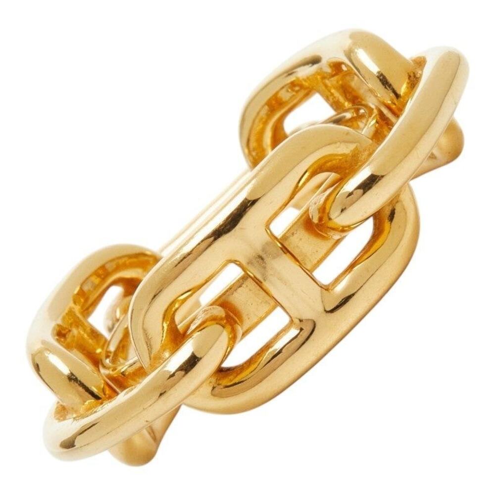Hermes Lucade Chaine dAncre Scarf Ring Gold Plated